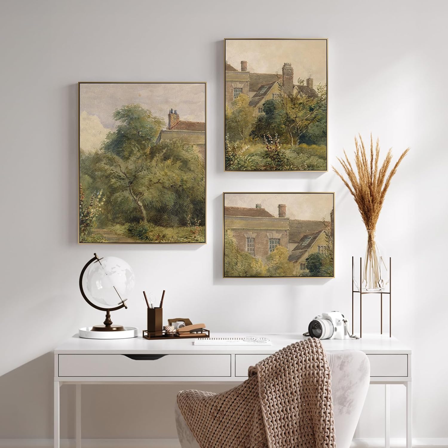 1.5” Deep Frame for 24x30 Canvas Paintings, DIY Metal Floating Frame with 1.5” Deep for Artists Designers Landscape Portrait Artwork, Modern Home Office Wall Decor (Bronze)